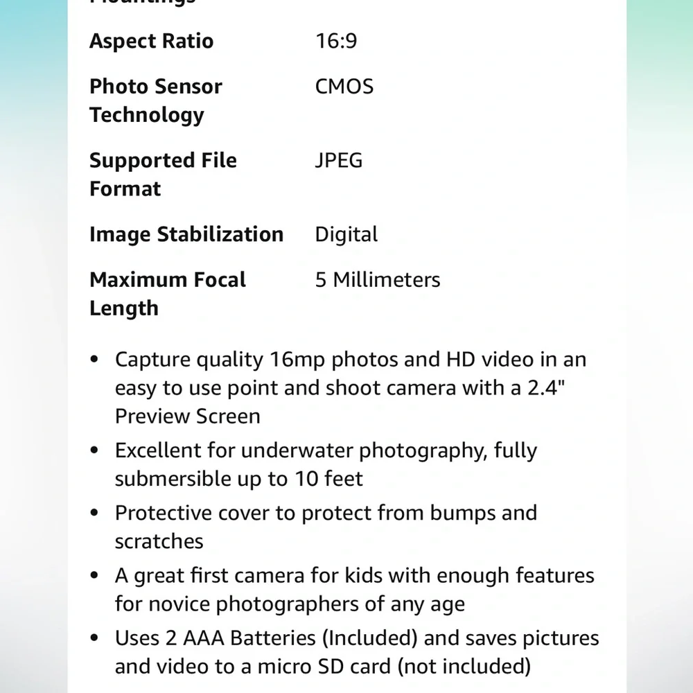 New Polaroid ISO48 Waterproof Camera